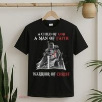 Knight Templar Faith A Warrior Of Christ T-Shirt thumb 2