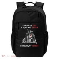 Knight Templar Faith A Warrior Of Christ Backpack thumb 0