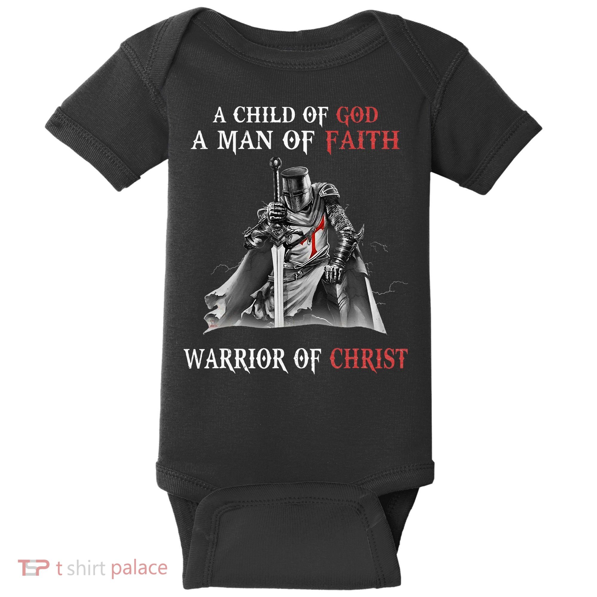 Knight Templar Faith A Warrior Of Christ Baby Bodysuit