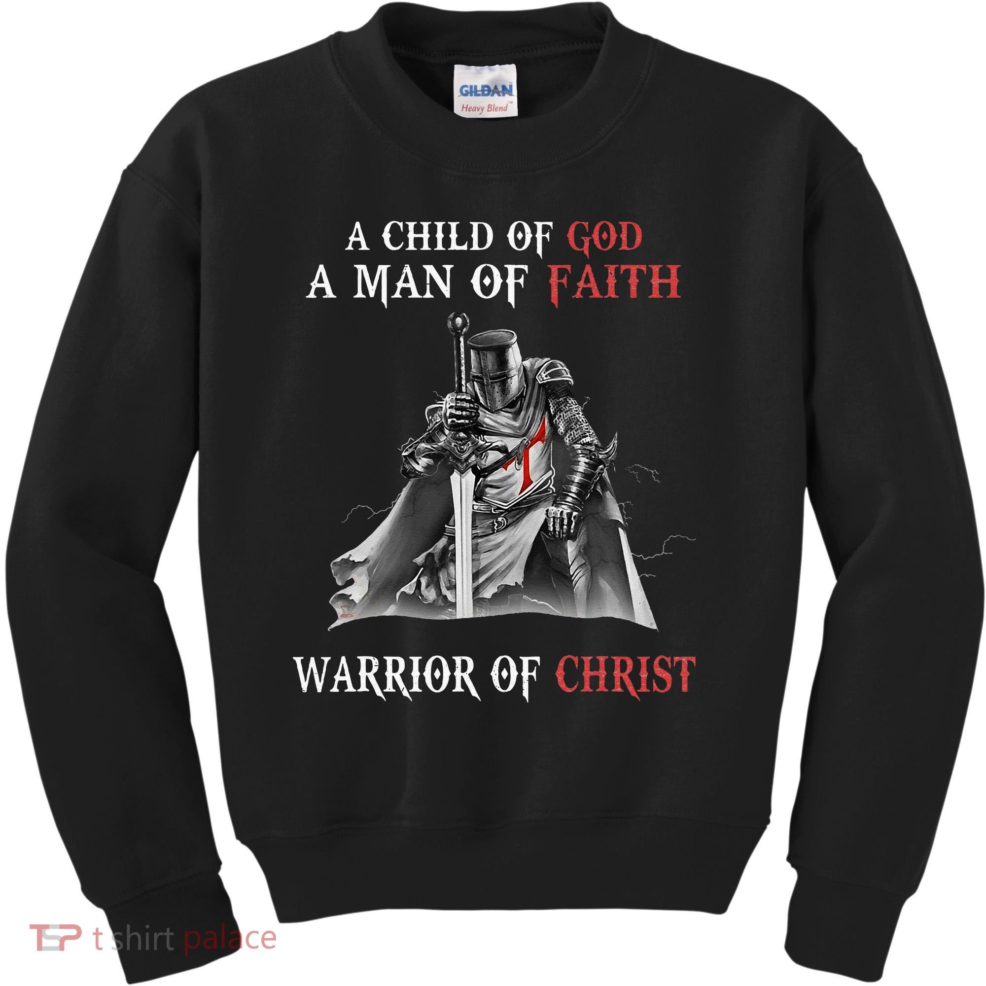 Knight Templar Faith A Warrior Of Christ Kids Sweatshirt