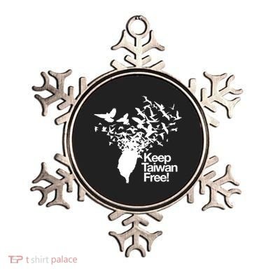 Keep Taiwan Free With Peace Birds Flying Out Gift Ornament
