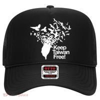 Keep Taiwan Free With Peace Birds Flying Out Gift Hat thumb 0
