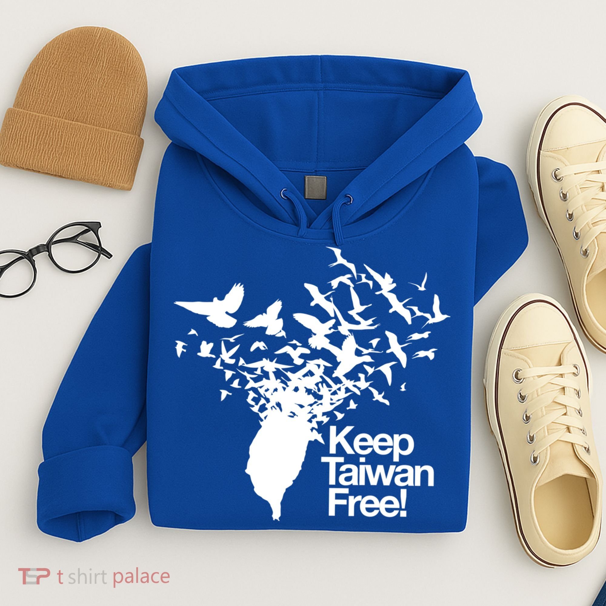 Keep Taiwan Free With Peace Birds Flying Out Gift Hoodie