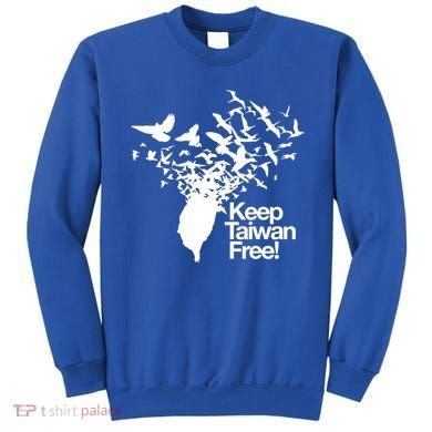Keep Taiwan Free With Peace Birds Flying Out Gift Sweatshirt