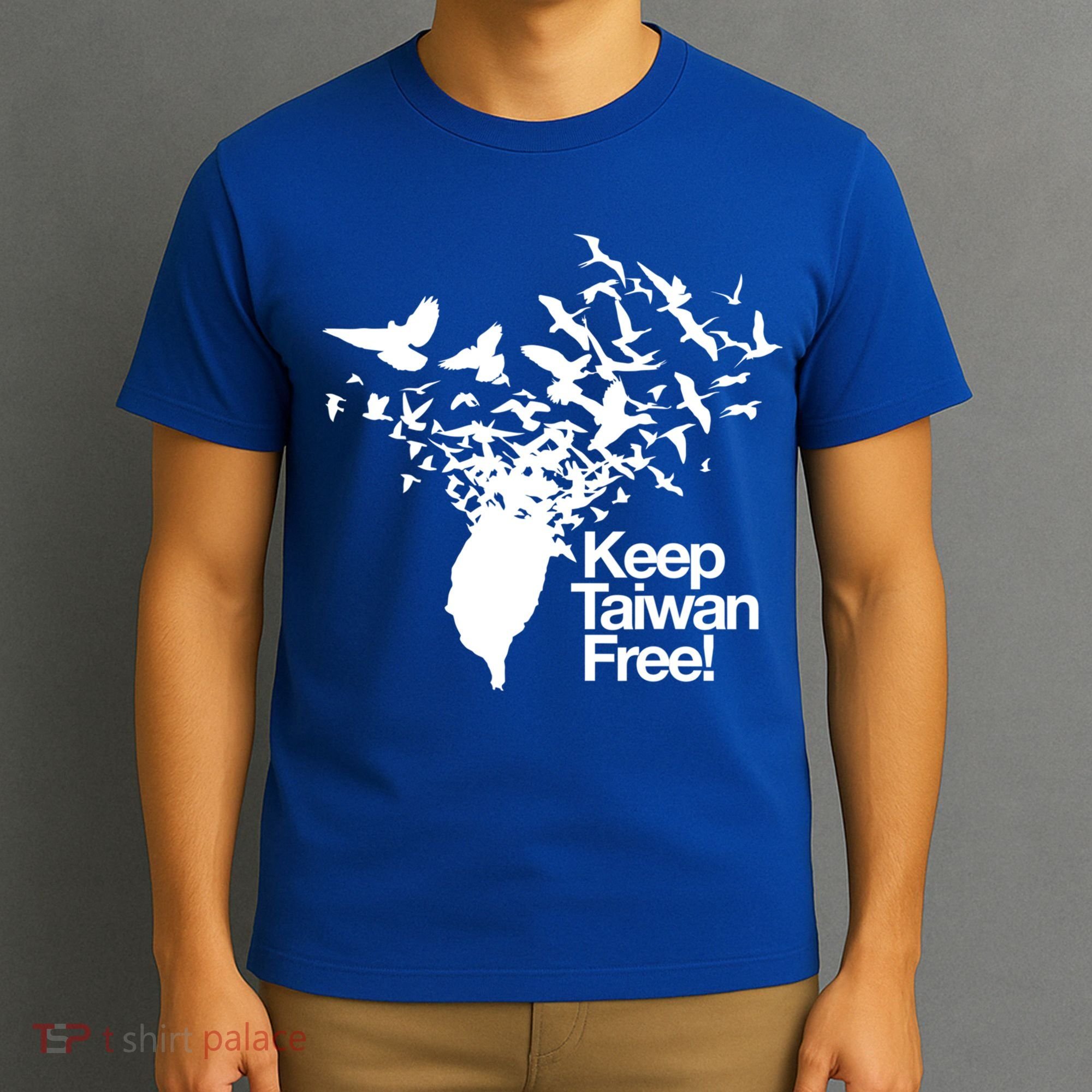 Keep Taiwan Free With Peace Birds Flying Out Gift T-Shirt