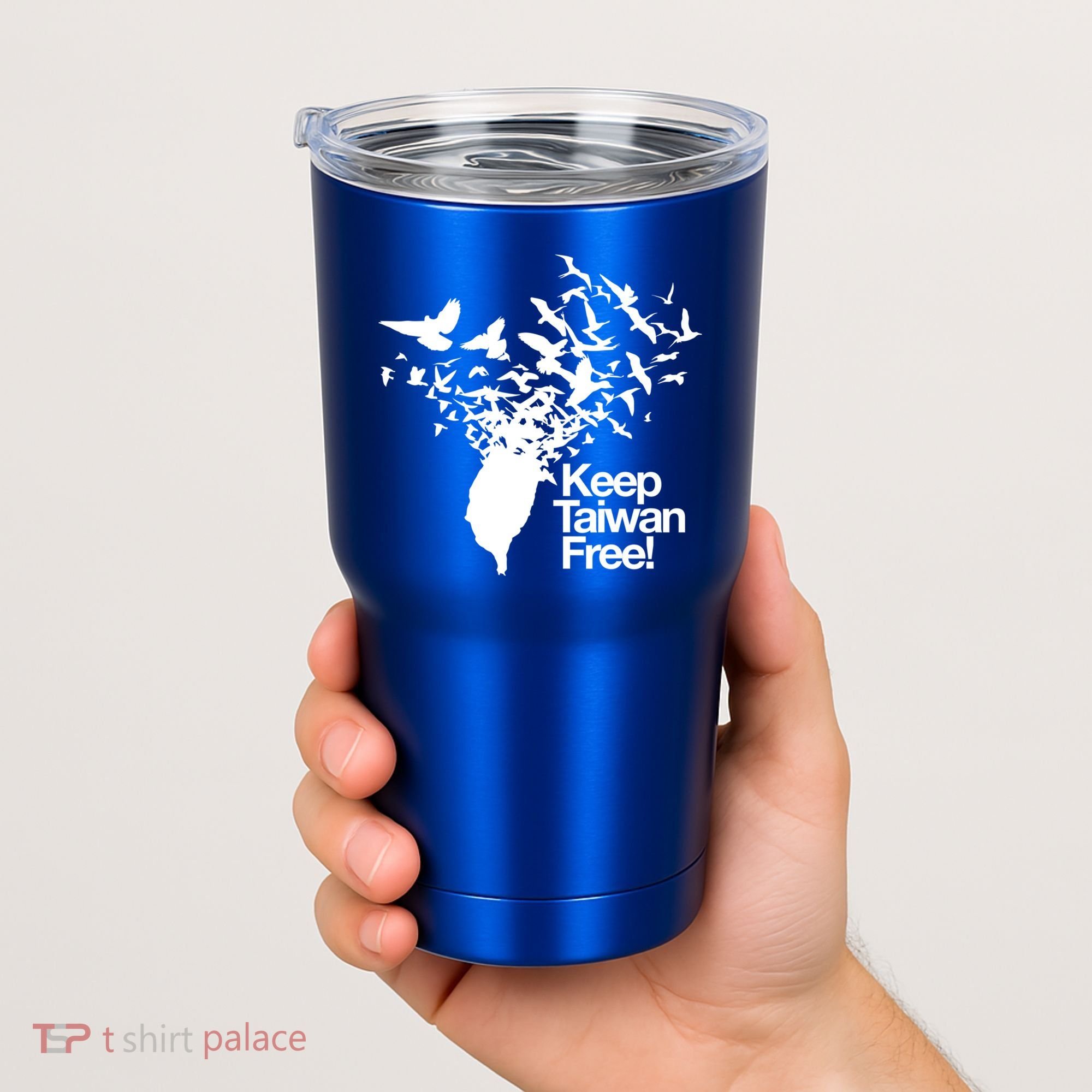 Keep Taiwan Free With Peace Birds Flying Out Gift Tumbler