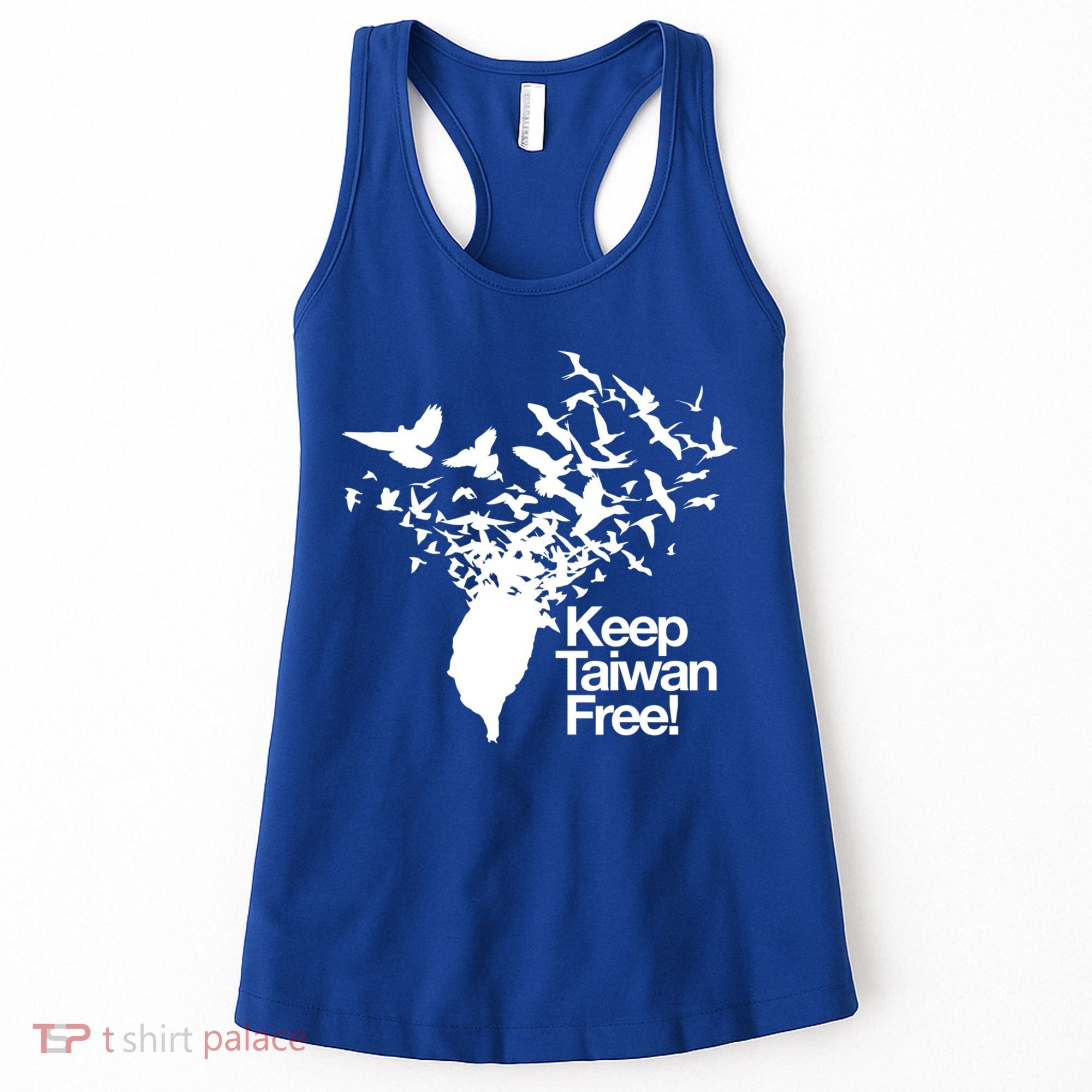 Keep Taiwan Free With Peace Birds Flying Out Gift Women's Tank Top