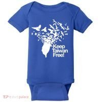 Keep Taiwan Free With Peace Birds Flying Out Gift Baby Bodysuit thumb 0