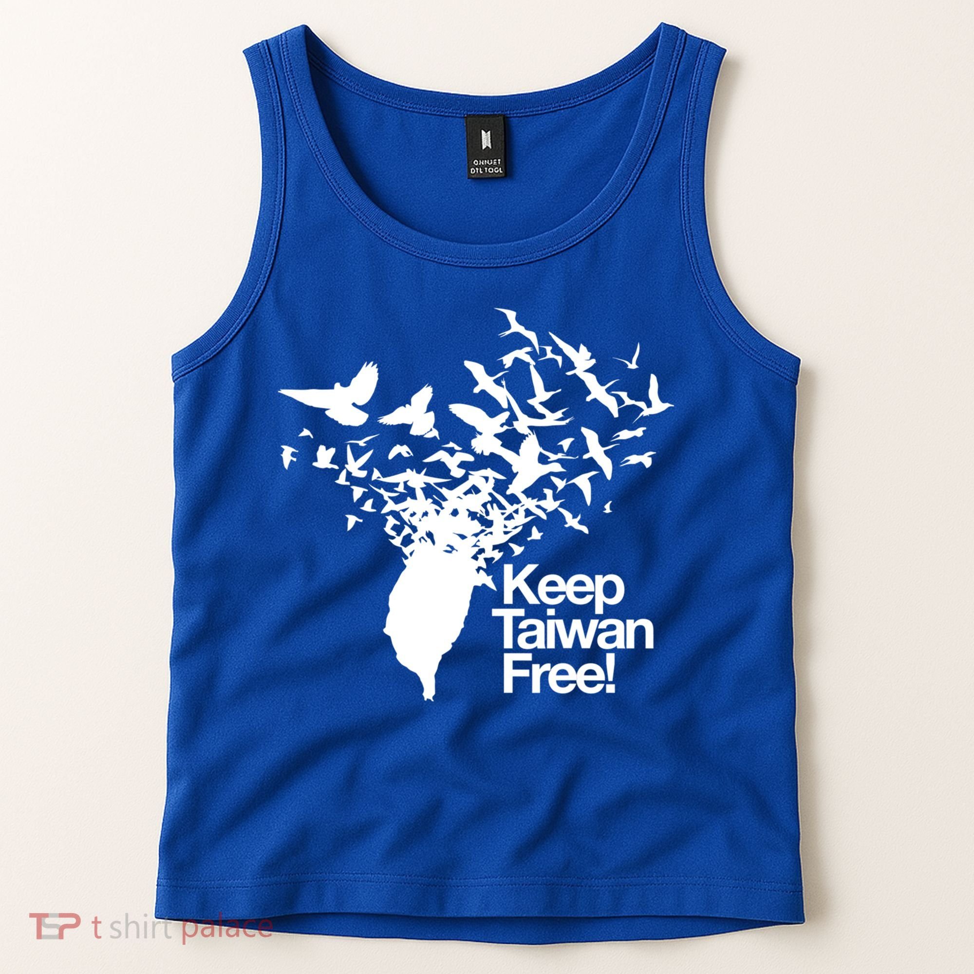 Keep Taiwan Free With Peace Birds Flying Out Gift Tank Top