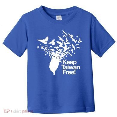 Keep Taiwan Free With Peace Birds Flying Out Gift Toddler T-Shirt
