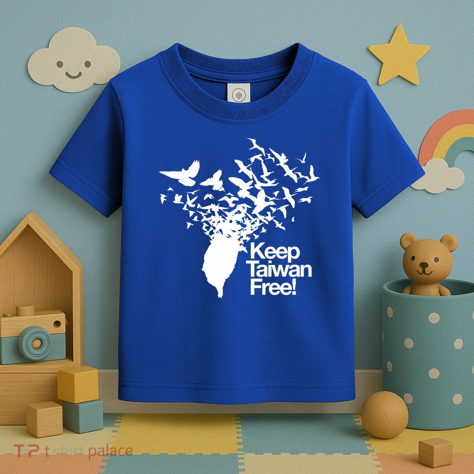 Keep Taiwan Free With Peace Birds Flying Out Gift Toddler T-Shirt