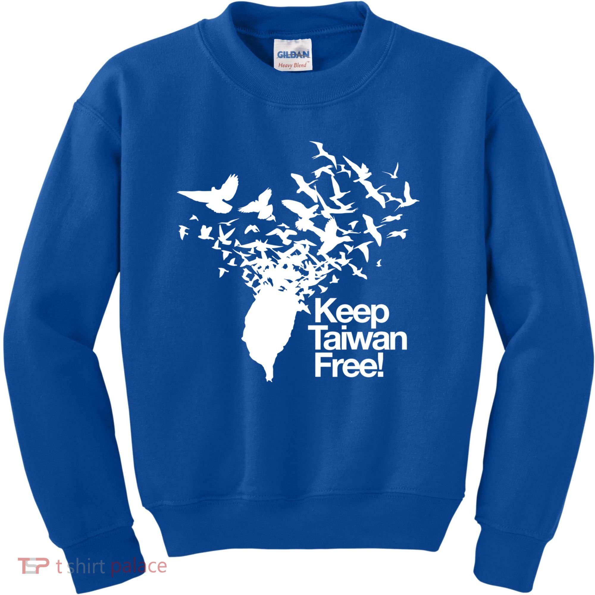 Keep Taiwan Free With Peace Birds Flying Out Gift Kids Sweatshirt