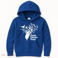 Keep Taiwan Free With Peace Birds Flying Out Gift Kids Hoodie thumb 0