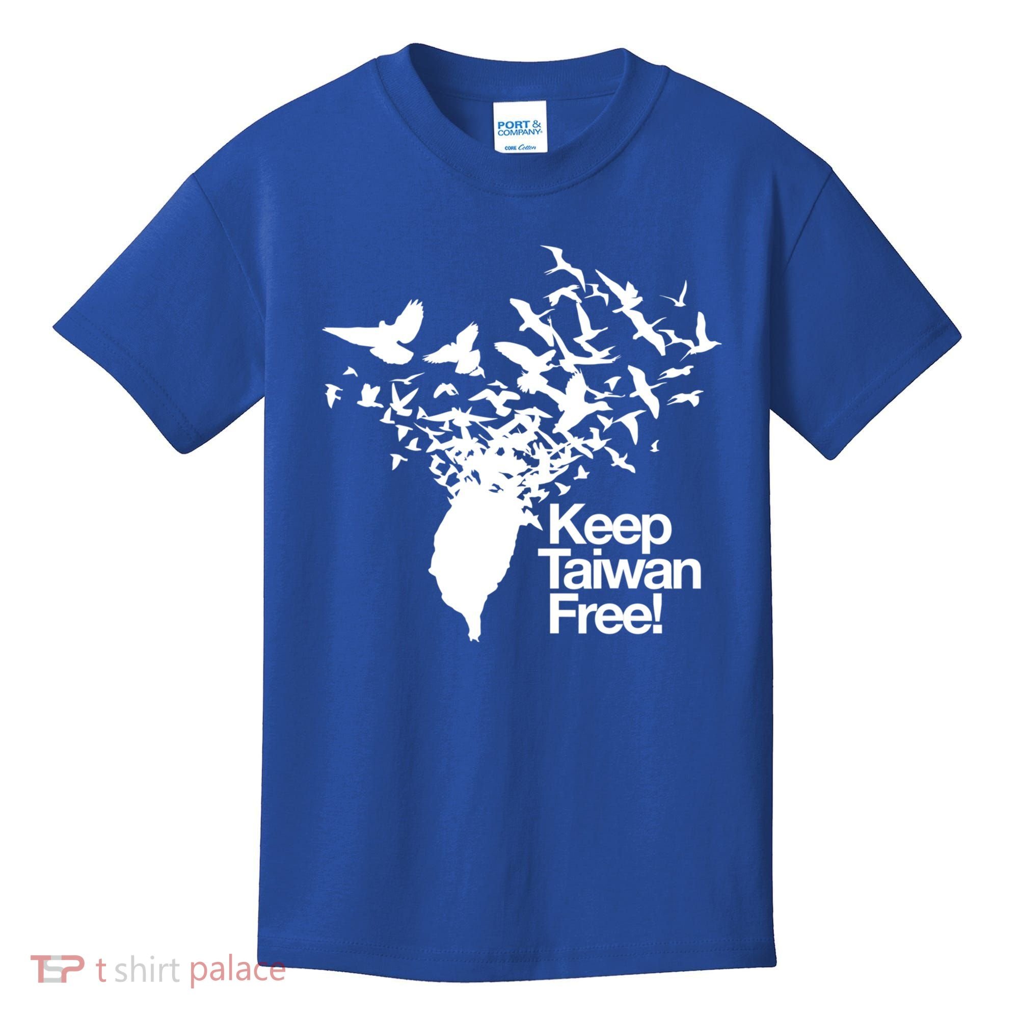Keep Taiwan Free With Peace Birds Flying Out Gift Kids T-Shirt