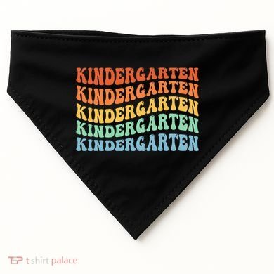 Kindergarten Teacher First Day School Back To School USA-Made Doggie Bandana
