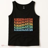 Kindergarten Teacher First Day School Back To School Tank Top thumb 2