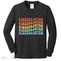 Kindergarten Teacher First Day School Back To School Kids Long Sleeve Shirt thumb 0