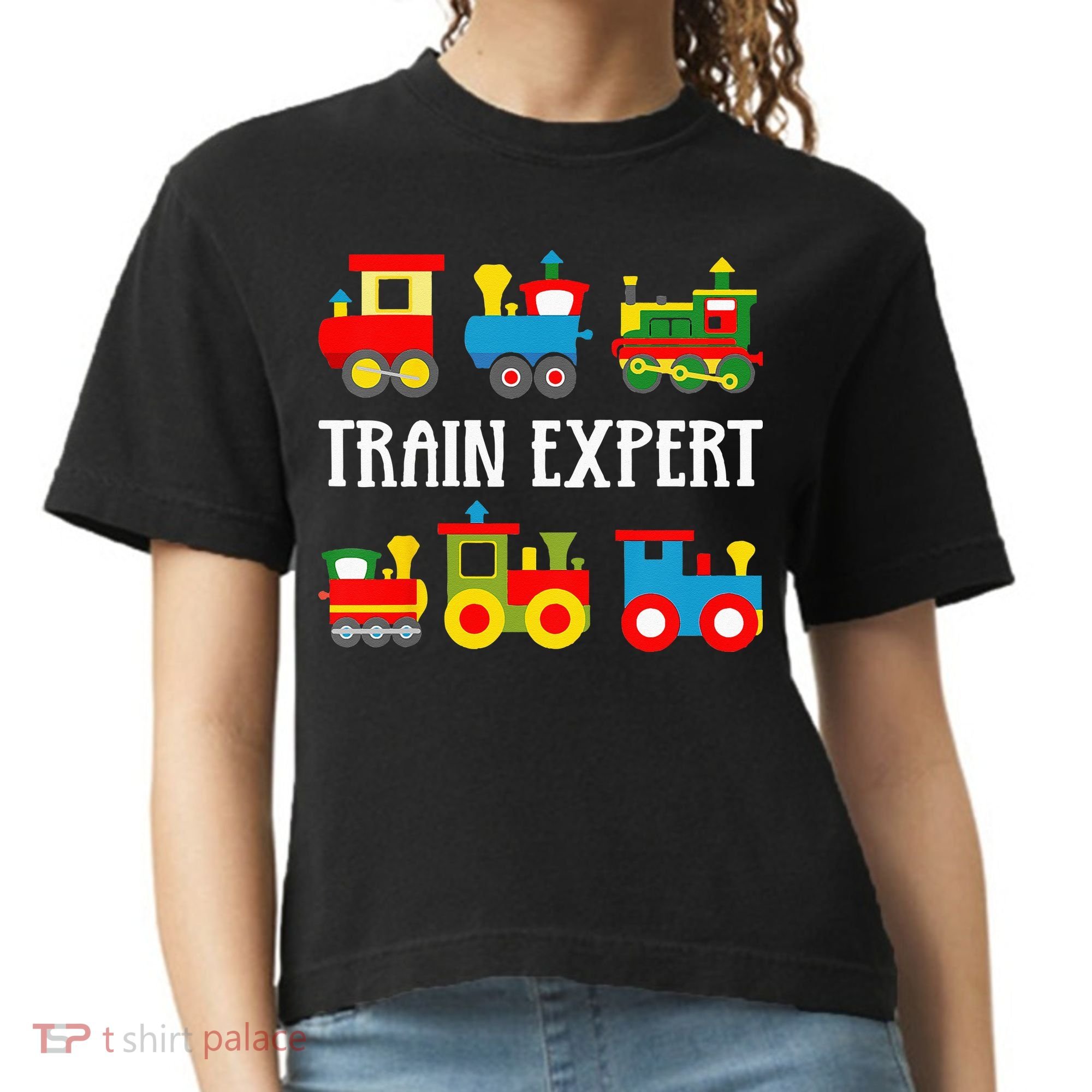 Kids Trains Funny Train Expert Kids Comfort Colors Boxy T-Shirt