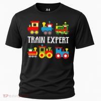 Kids Trains Funny Train Expert Kids Cooling Performance Crew T-Shirt thumb 0