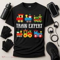 Kids Trains Funny Train Expert Kids Cooling Performance Crew T-Shirt thumb 3