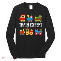 Kids Trains Funny Train Expert Kids Long Sleeve Shirt thumb 0