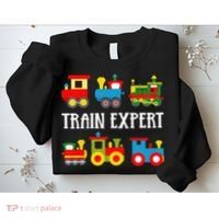Kids Trains Funny Train Expert Kids Sweatshirt thumb 2