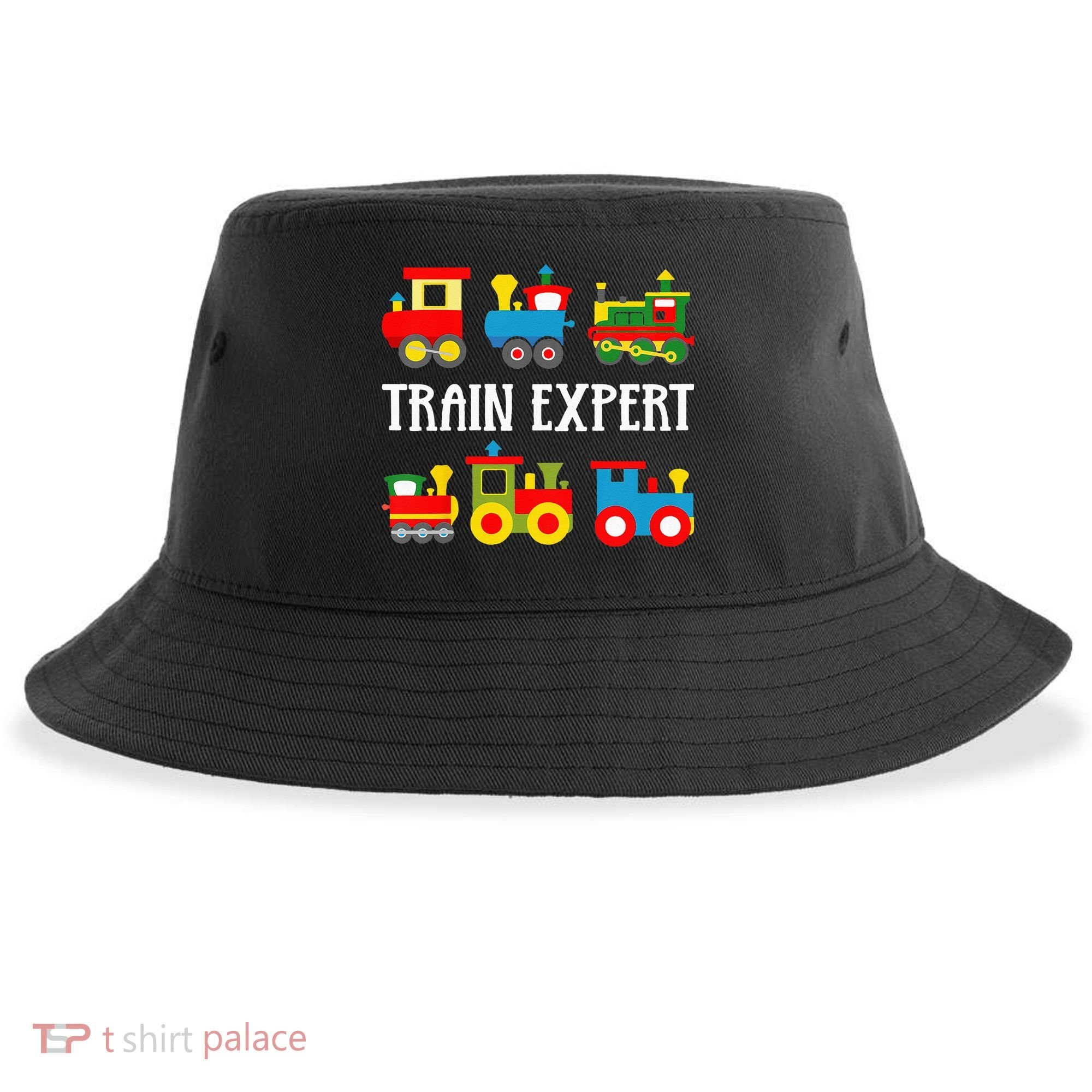 Kids Trains Funny Train Expert Kids Sustainable Bucket Hat