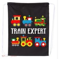 Kids Trains Funny Train Expert Kids Drawstring Bag thumb 0