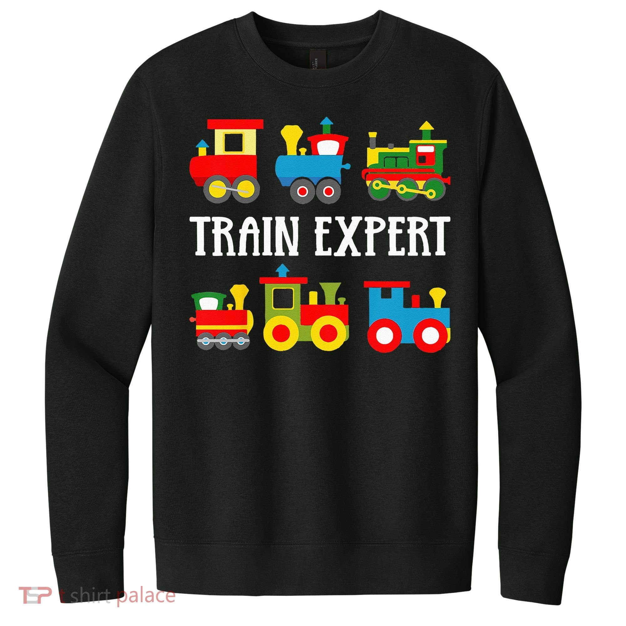 Kids Trains Funny Train Expert Kids V.I.T. Fleece Crew Sweatshirt