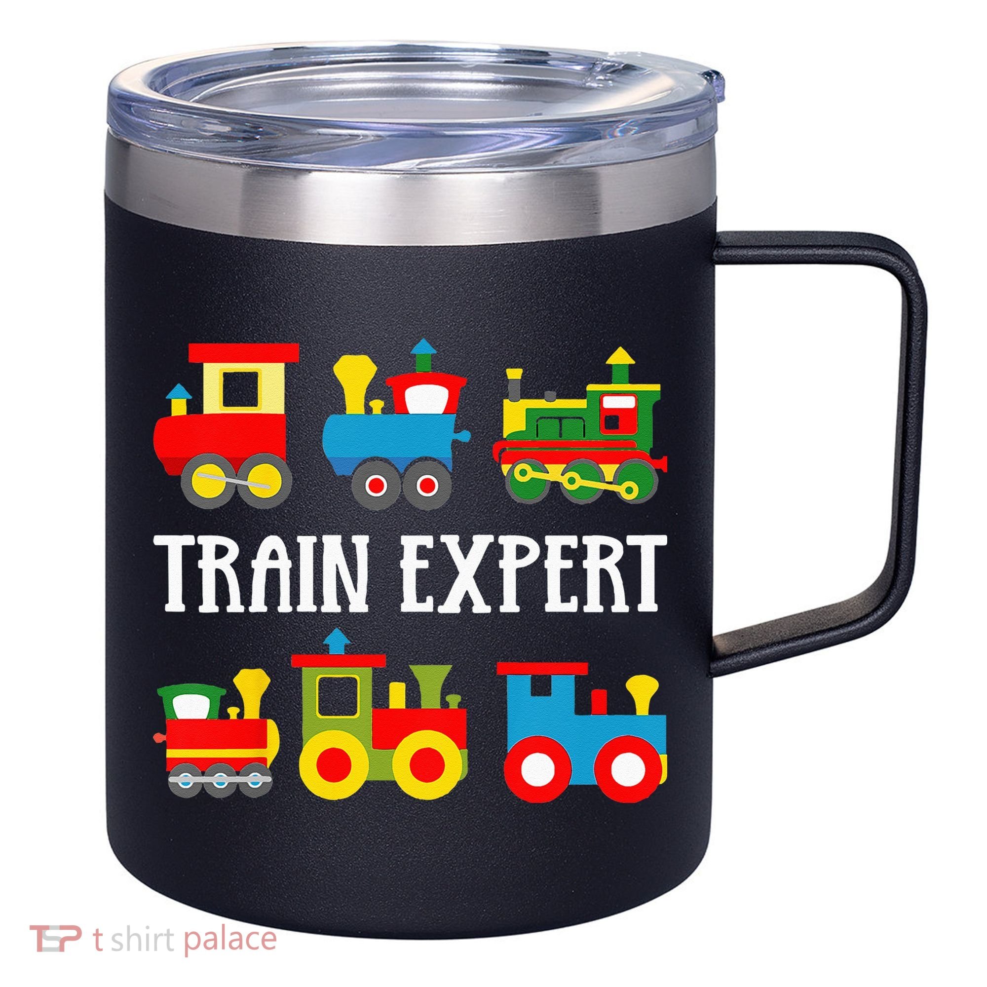 Kids Trains Funny Train Expert Kids 12oz Stainless Steel Coffee Mug