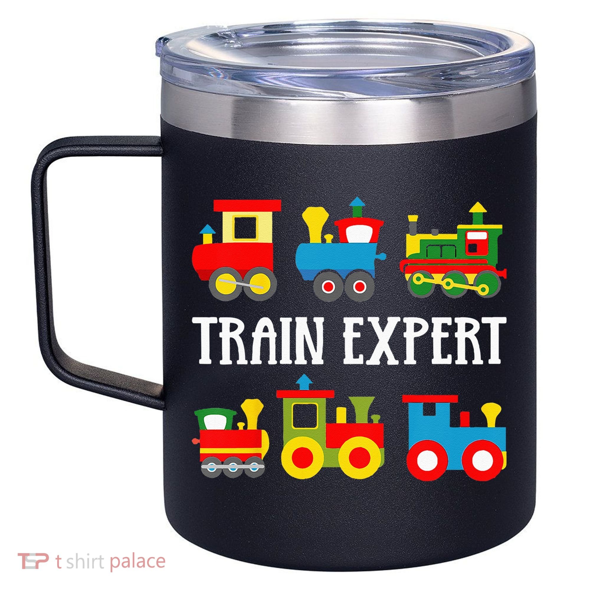 Kids Trains Funny Train Expert Kids 12oz Stainless Steel Coffee Mug