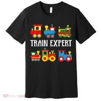 Kids Trains Funny Train Expert Kids Premium T-Shirt thumb 0