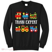 Kids Trains Funny Train Expert Kids Tall Sweatshirt thumb 0