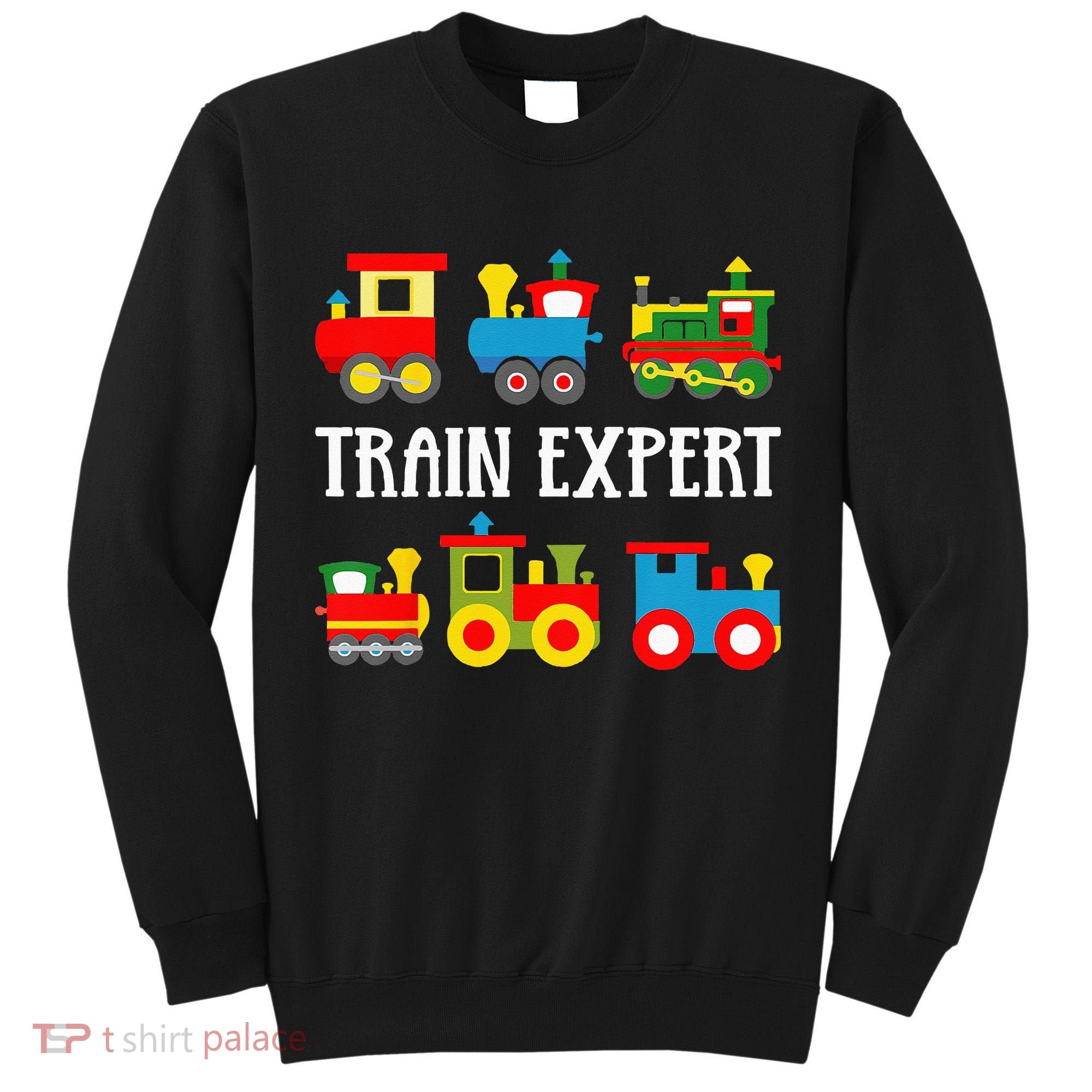 Kids Trains Funny Train Expert Kids Tall Sweatshirt