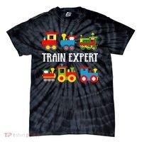 Kids Trains Funny Train Expert Kids Tie-Dye T-Shirt thumb 0