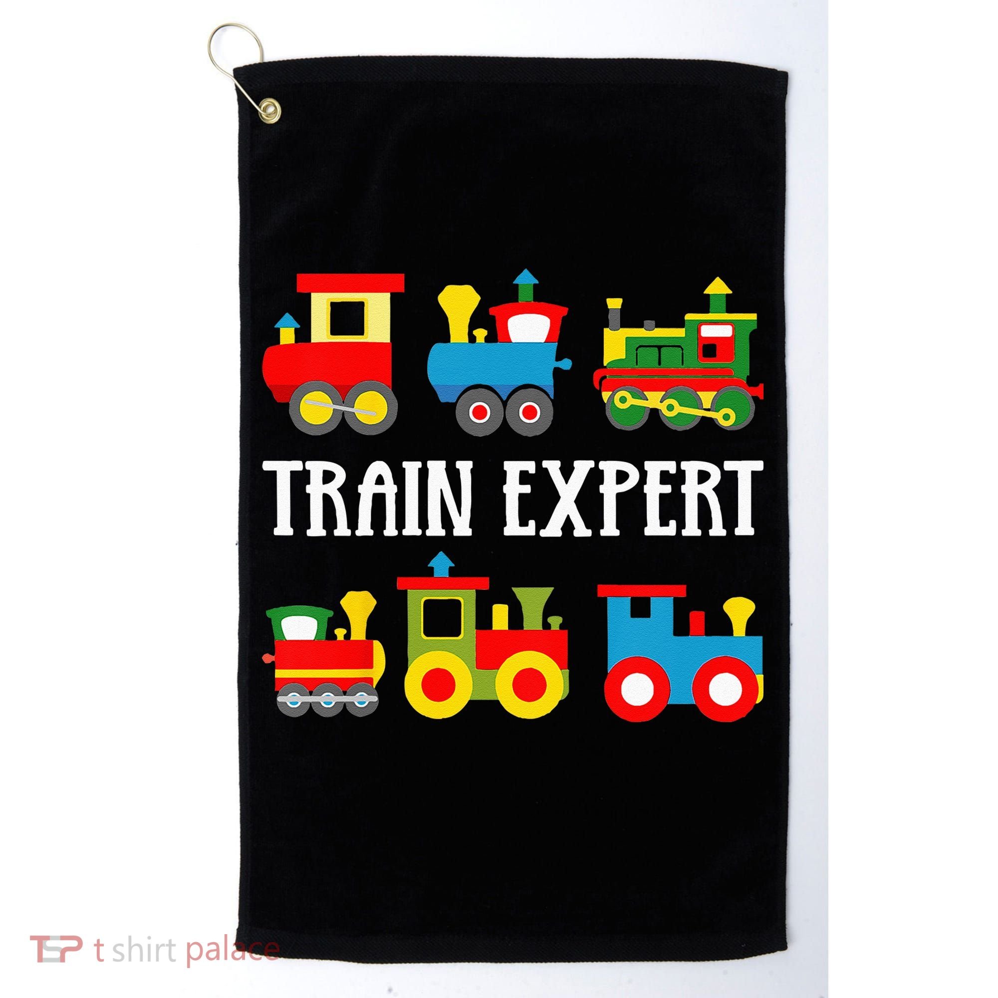 Kids Trains Funny Train Expert Kids Golf Towel