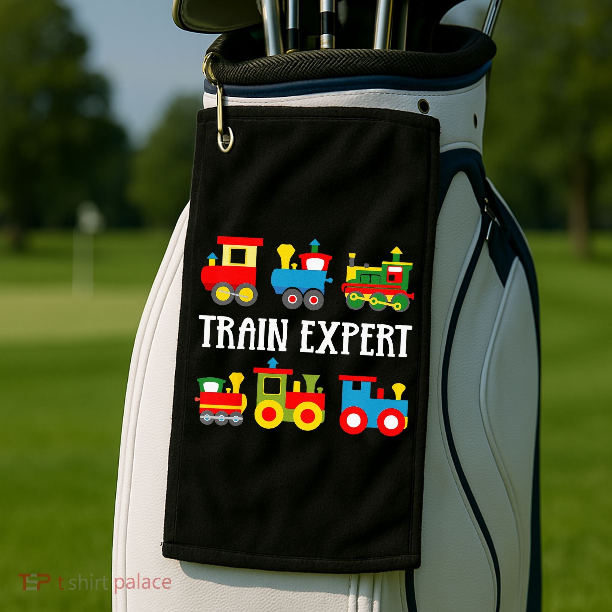 Kids Trains Funny Train Expert Kids Golf Towel
