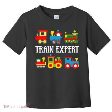 Kids Trains Funny Train Expert Kids Toddler T-Shirt
