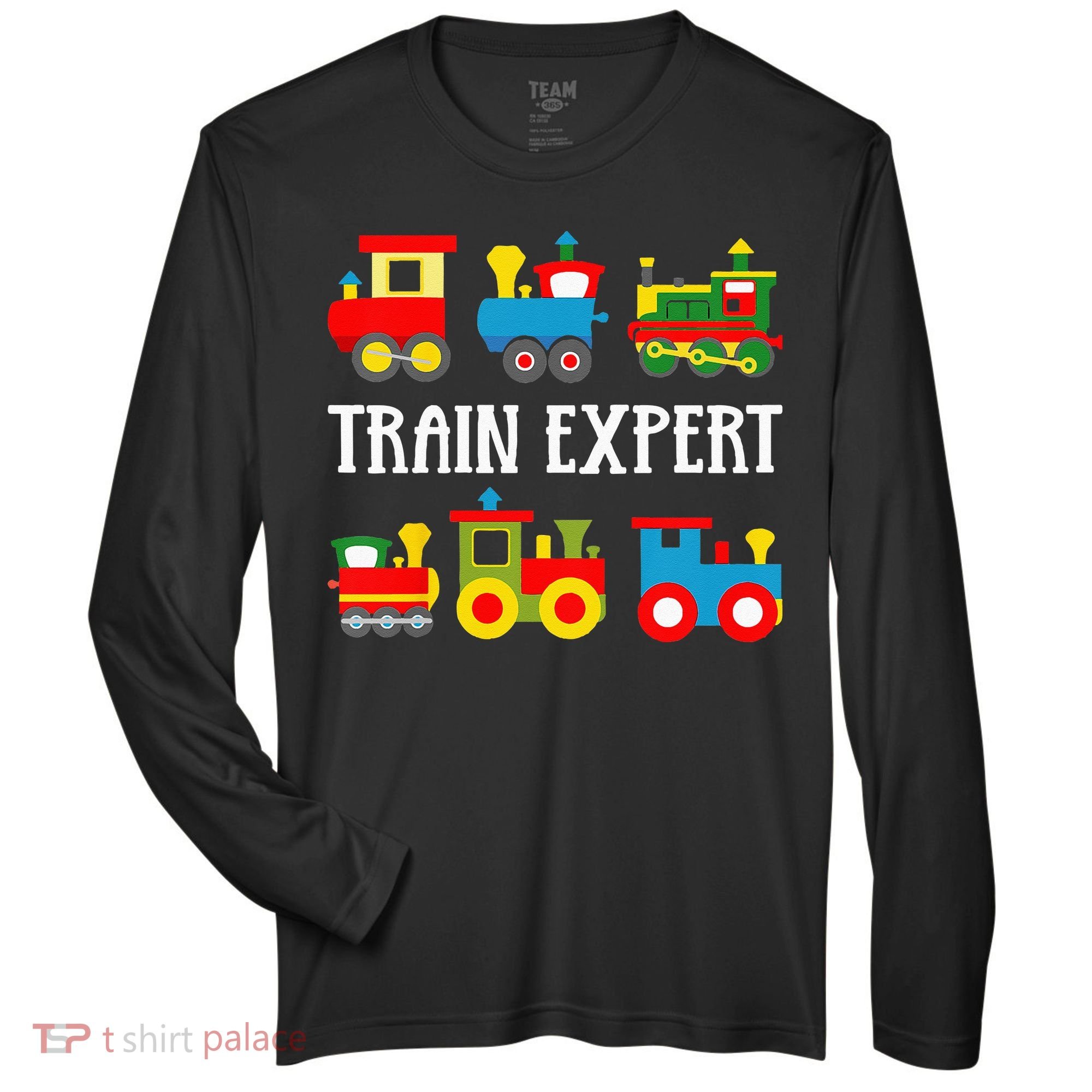 Kids Trains Funny Train Expert Kids Zone Performance Long-Sleeve T-Shirt