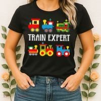 Kids Trains Funny Train Expert Kids Women's T-Shirt thumb 2