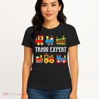 Kids Trains Funny Train Expert Kids Women's T-Shirt thumb 4