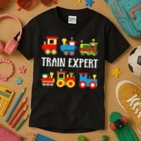 Kids Trains Funny Train Expert Kids Kids T-Shirt thumb 3