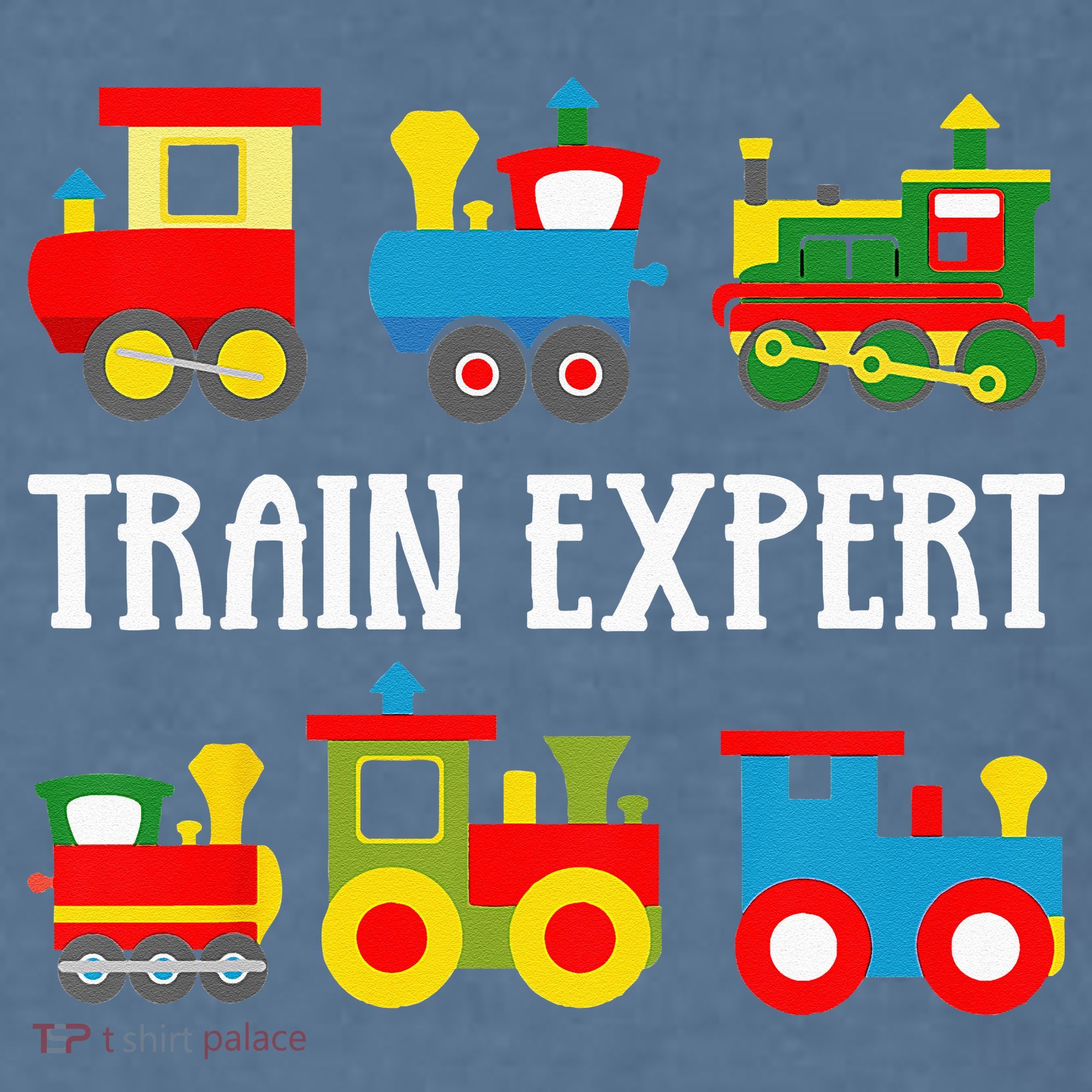 Kids Trains Funny Train Expert Kids Comfort Colors Garment-Dyed Hooded Sweatshirt