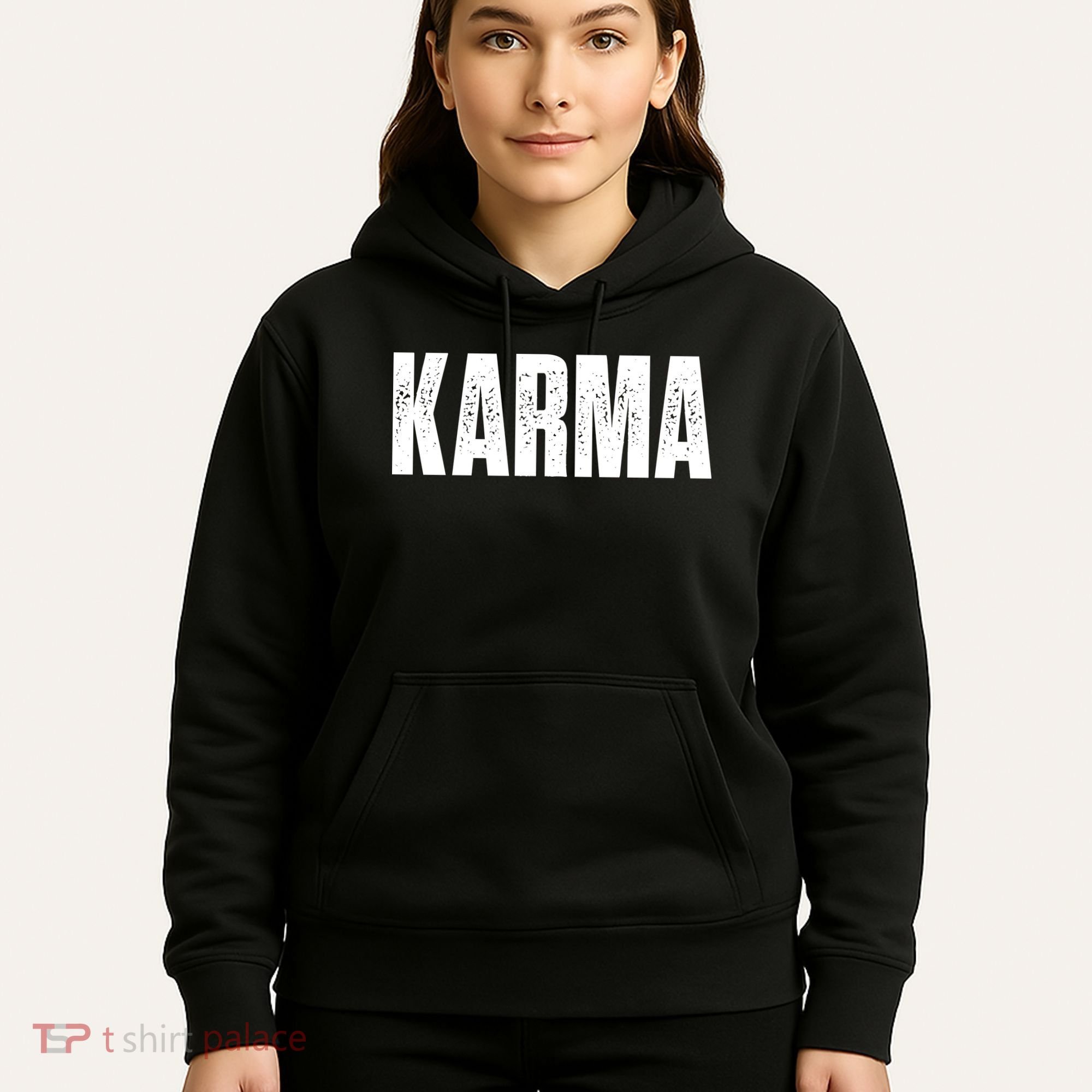 Karma Trending Graphic Tee Hoodie