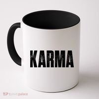 Karma Trending Graphic Tee Coffee Mug thumb 0