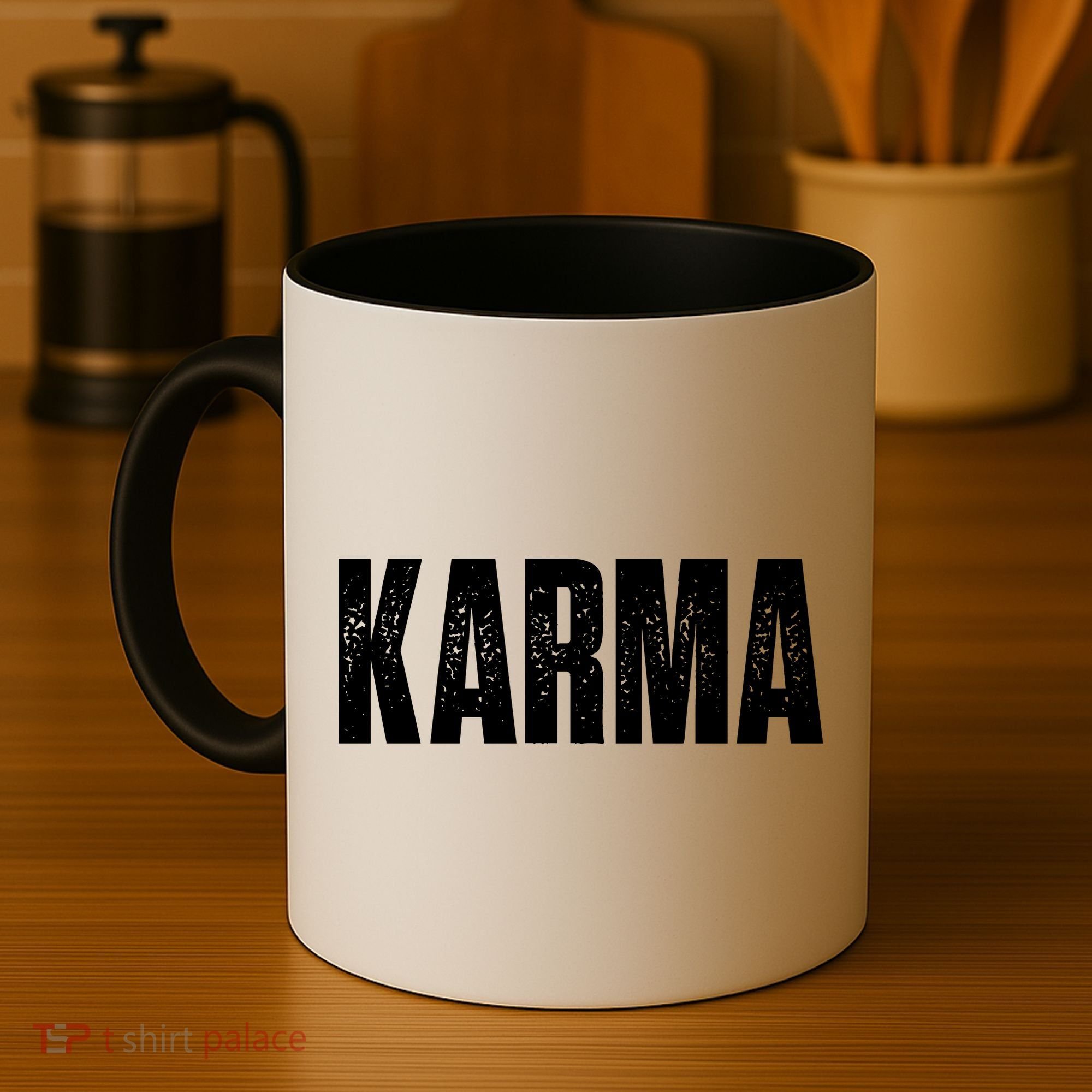 Karma Trending Graphic Tee Coffee Mug