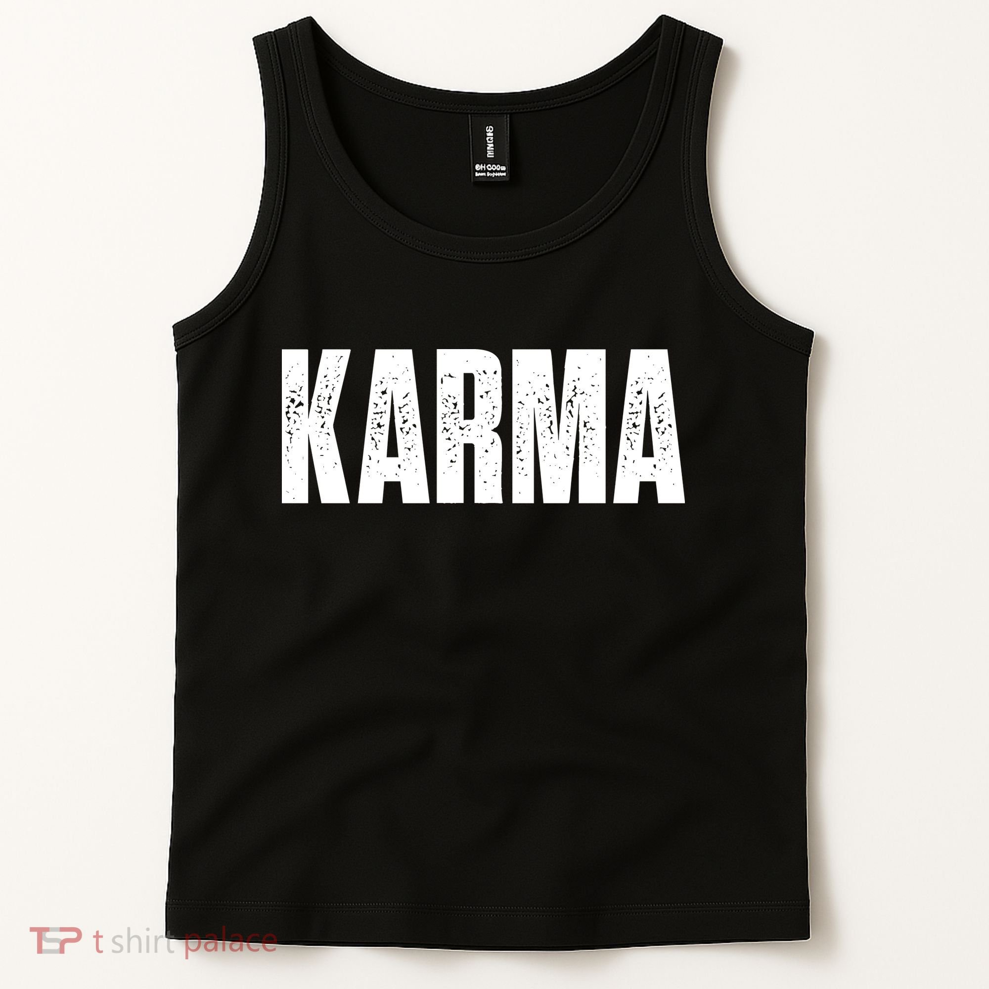 Karma Trending Graphic Tee Tank Top