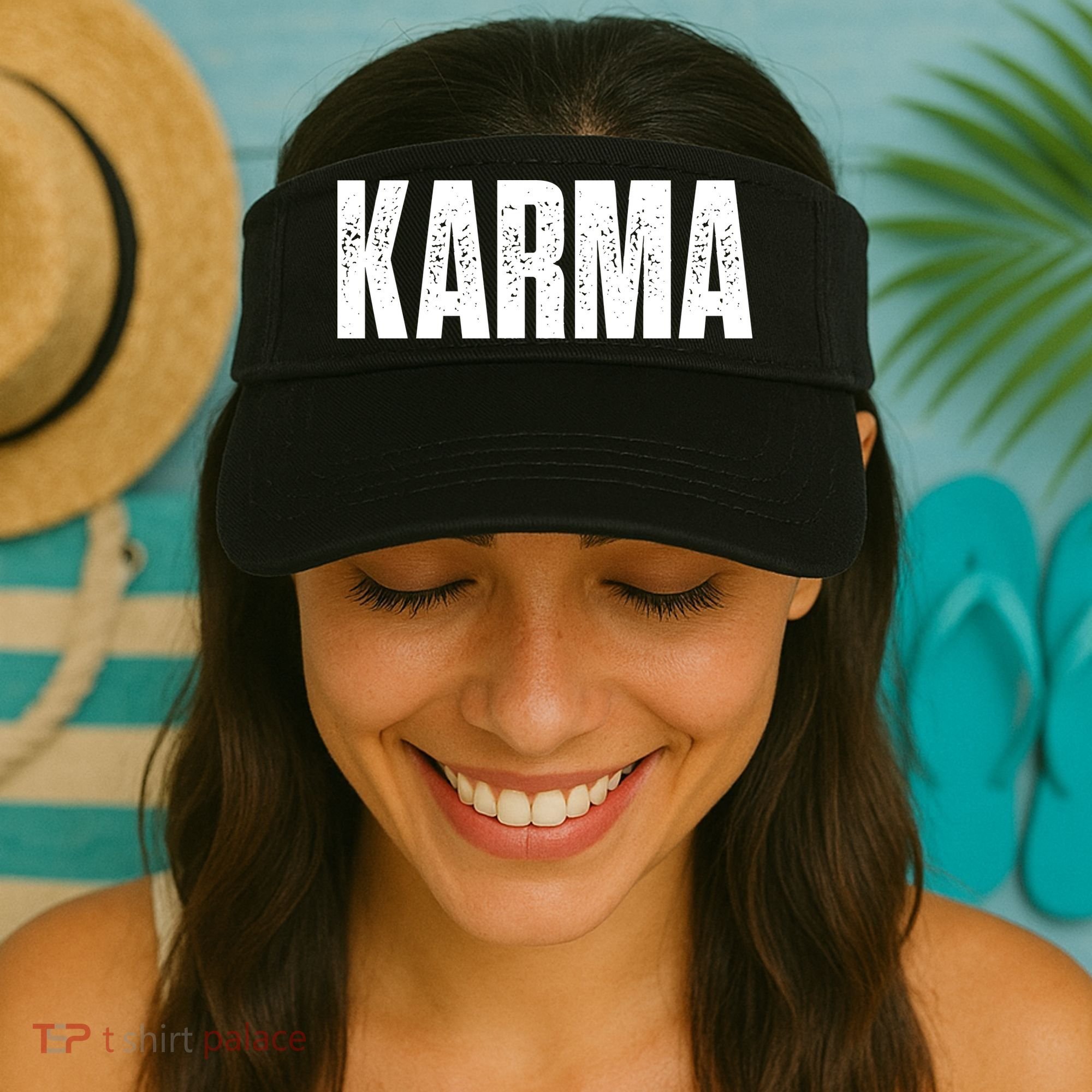Karma Trending Graphic Tee Visor