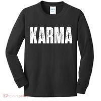 Karma Trending Graphic Tee Kids Long Sleeve Shirt thumb 0