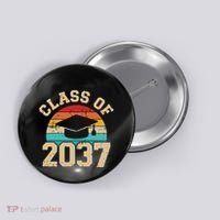 Kindergarten To Graduation Class Of 2037 Grow With Me Button thumb 0